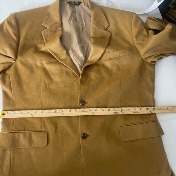 Jos A Bank Cashmere Sport Coat Blazer Mens 46R Tan Jacket Soft Career Business O - Picture 10 of 14